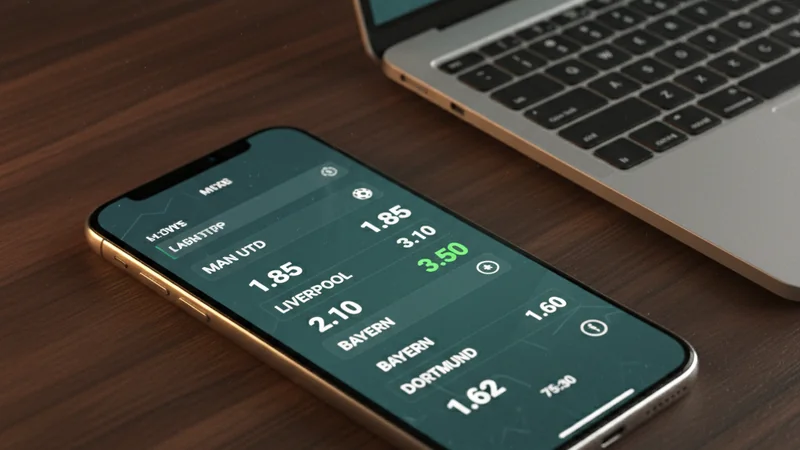 Smartphone and laptop showing a sportsbook dashboard — CMD368 review at Maxim88 Malaysia