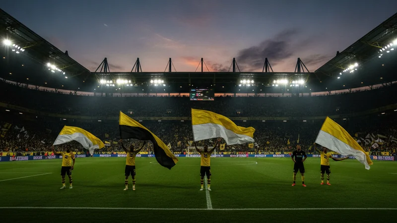 Silhouetted footballers under floodlights with a waving home crowd — Harimau Malaya betting guide at Maxim88