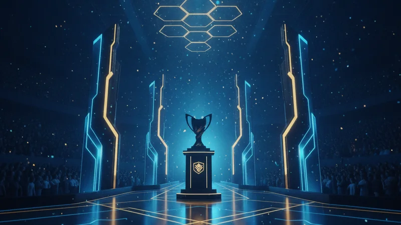 Blue and gold esports grand final stage — LoL Worlds betting guide for Malaysia at Maxim88