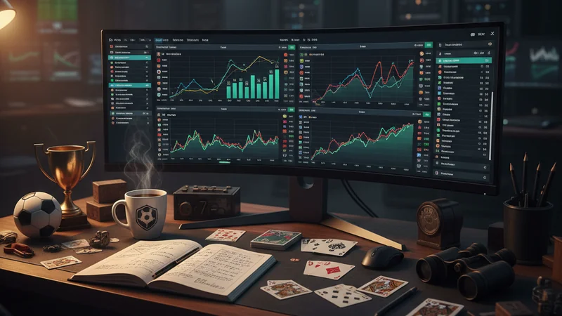 Sports-betting command centre with ultrawide monitor of live football dashboards — Maxim88 sports betting guide for Malaysian beginners
